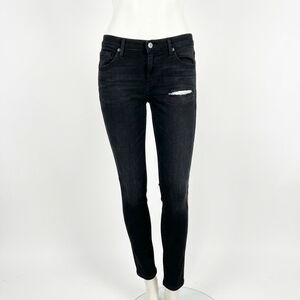 NEW AG JEANS women's farrah skinny slim jean in black